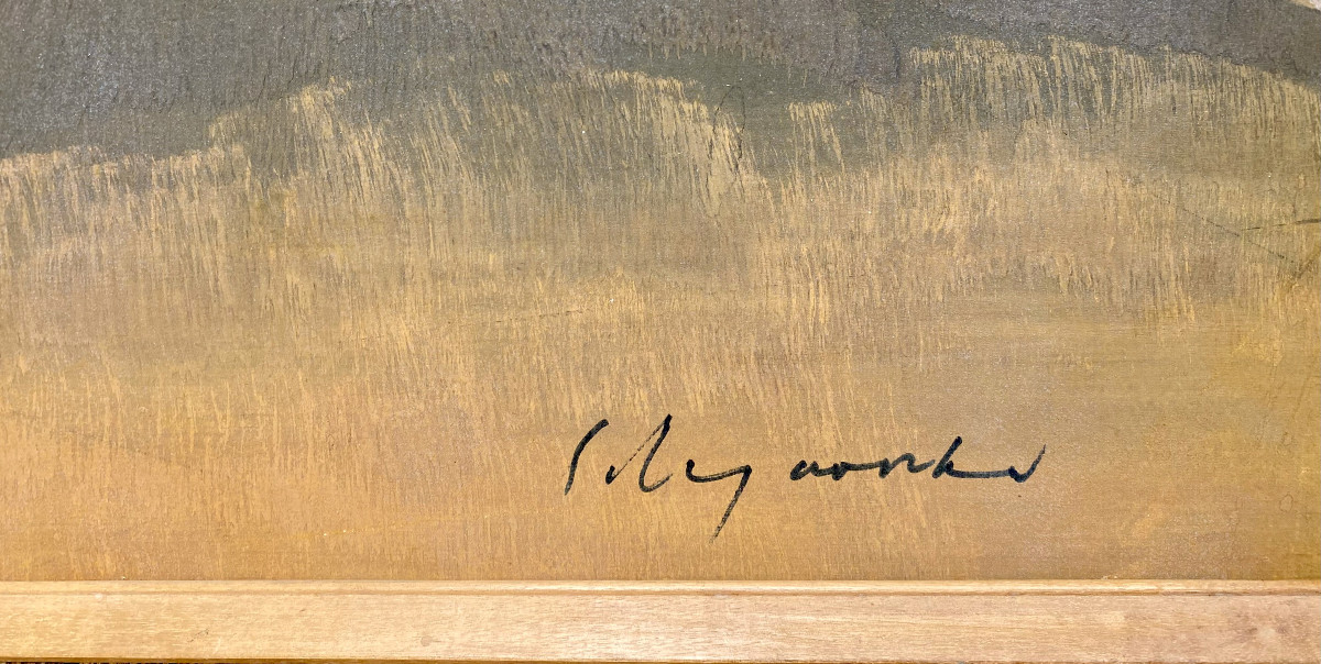 Govind Madhav Solegaonkar (1912-1986). "mountain Landscape In India". 1930s-40s.-photo-2