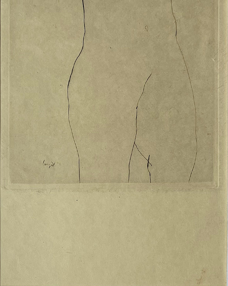 Jean Lurcat (1892-1966). “naked.” Engraving.-photo-2