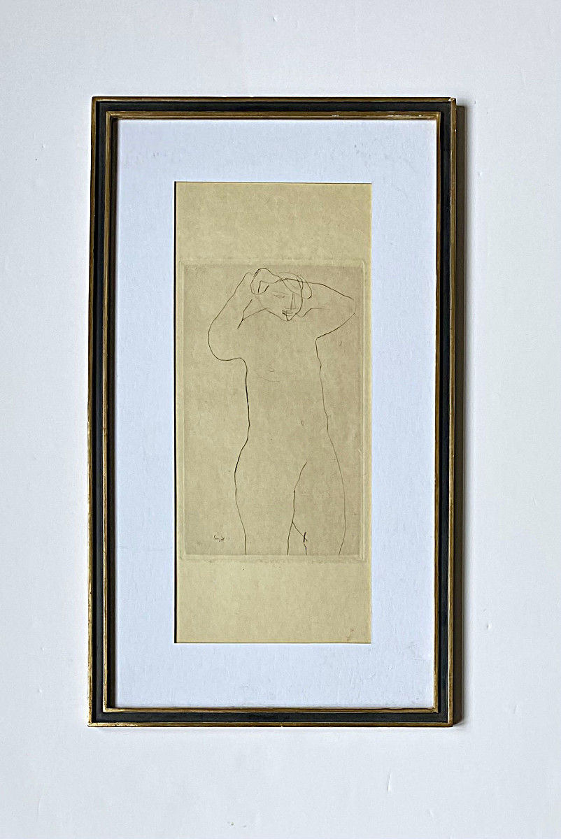 Jean Lurcat (1892-1966). “naked.” Engraving.