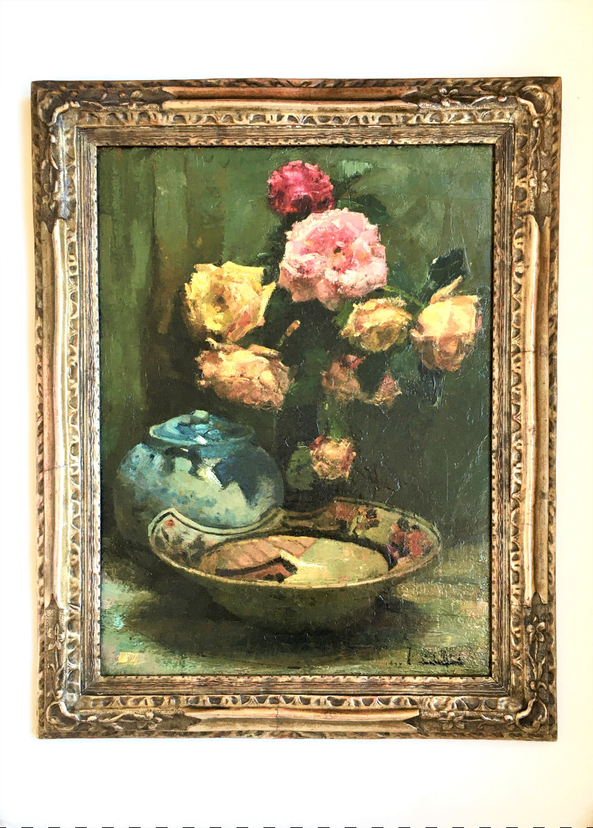 Jacques Maes (1905-1968). “roses.” 1927