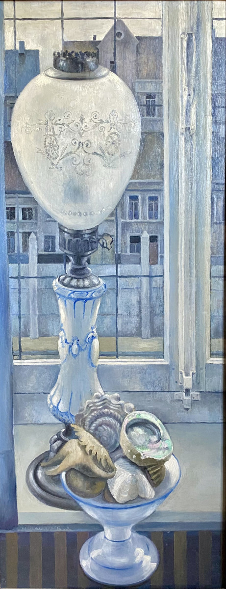 Jacques Midavaine (1925-2014). " Nature morte aux coquillages".-photo-2