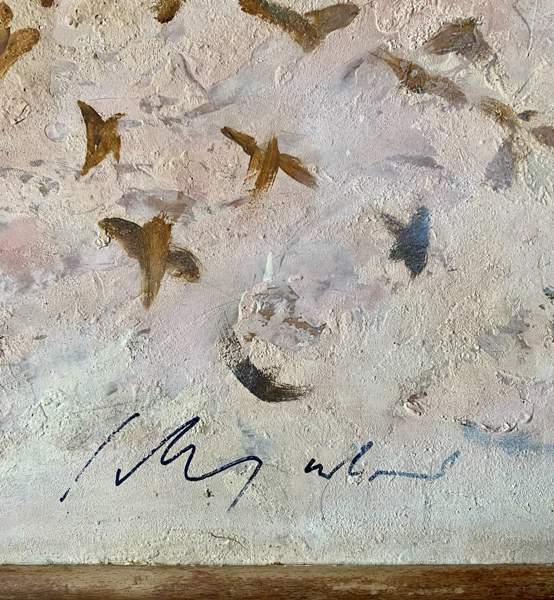 Govind Madhav Solegaonkar (1912-1986). "flight Of Birds". 1940s-1950s. -photo-3