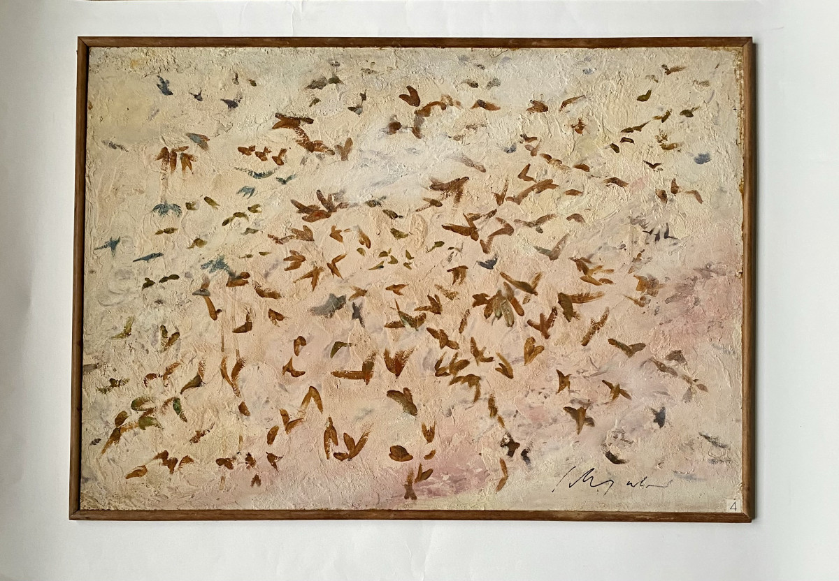 Govind Madhav Solegaonkar (1912-1986). "flight Of Birds". 1940s-1950s. 
