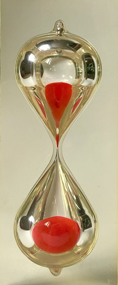 Hourglass. 1970s. Glass And Resin.-photo-2