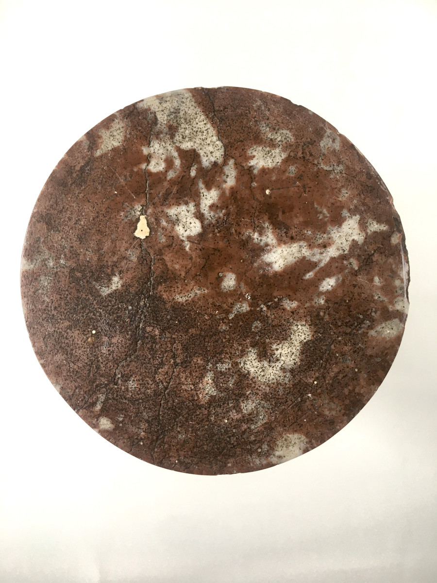 Paire de colonne en marbre rouge. -photo-4