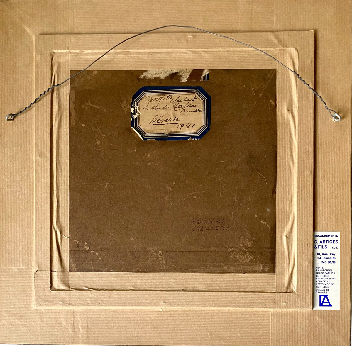 Georgina Iserbyt (1915, Birchington-on-sea - 2001, Brussels) "reverie". 1941.-photo-2