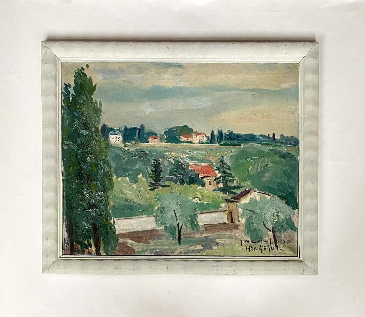 Haruka Ueno (1896-1978). "Paysage". 1929. Ecole japonaise.-photo-2