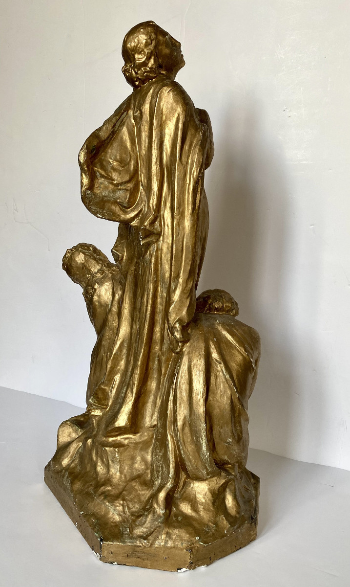 Frans De Roeck (antwerp 1889-1968) "allegory Of Music". Studio Plaster Cast. Symbolism.-photo-4