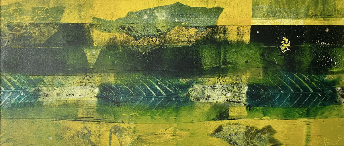 Huguette Dewael (20th Century). "abstraction". 1964.-photo-2