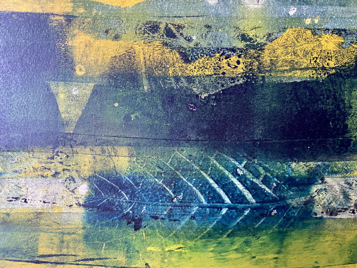 Huguette Dewael (20th Century). "abstraction". 1964.-photo-4