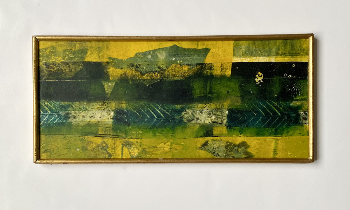 Huguette Dewael (20th Century). "abstraction". 1964.
