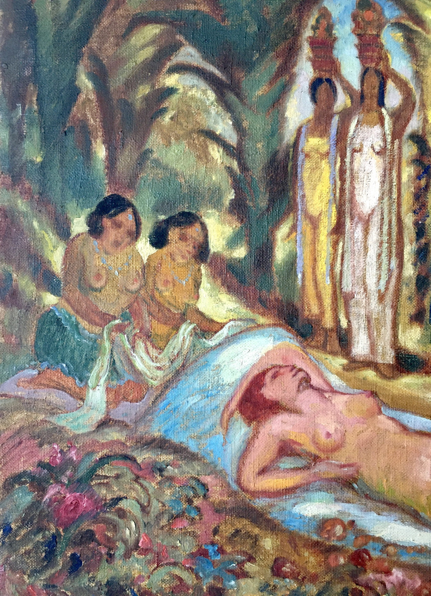 Heinz Grete (1885, Bremen - 1967, Nuremberg). "sleeping Naiad". 1945.-photo-1