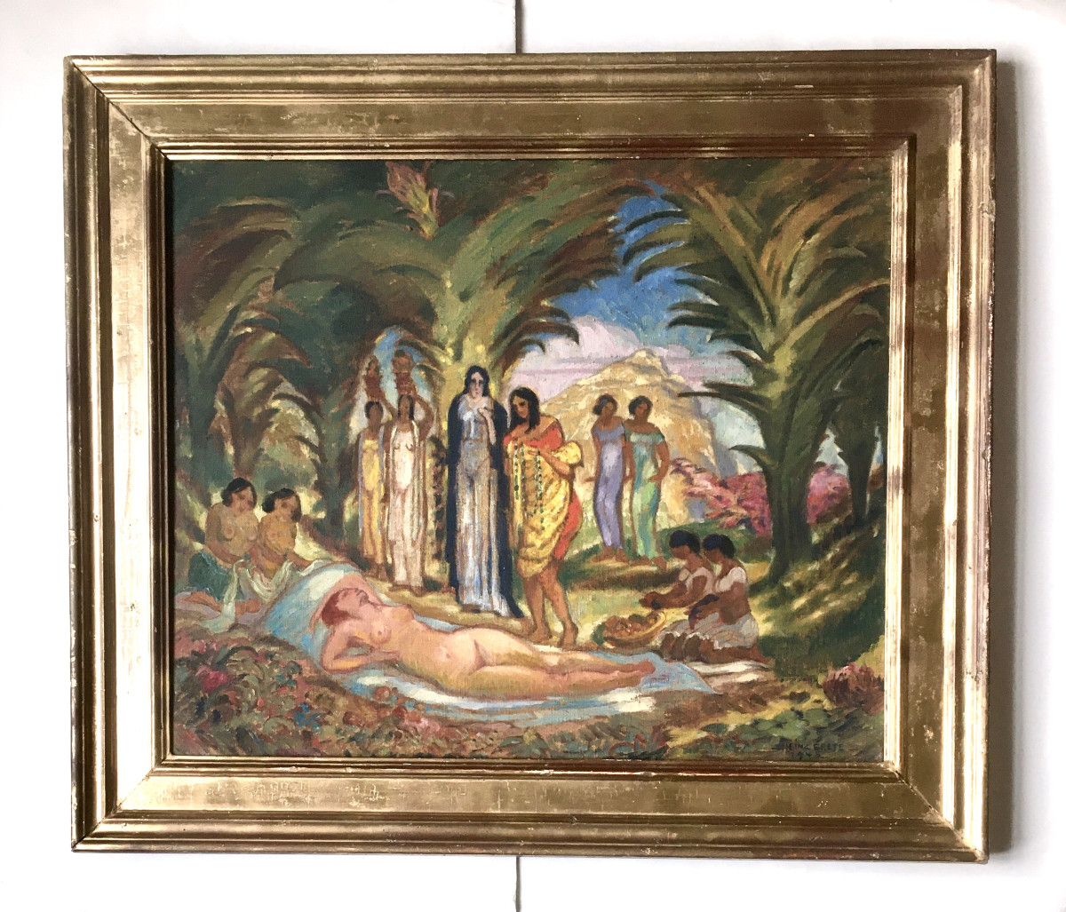 Heinz Grete (1885, Bremen - 1967, Nuremberg). "sleeping Naiad". 1945.