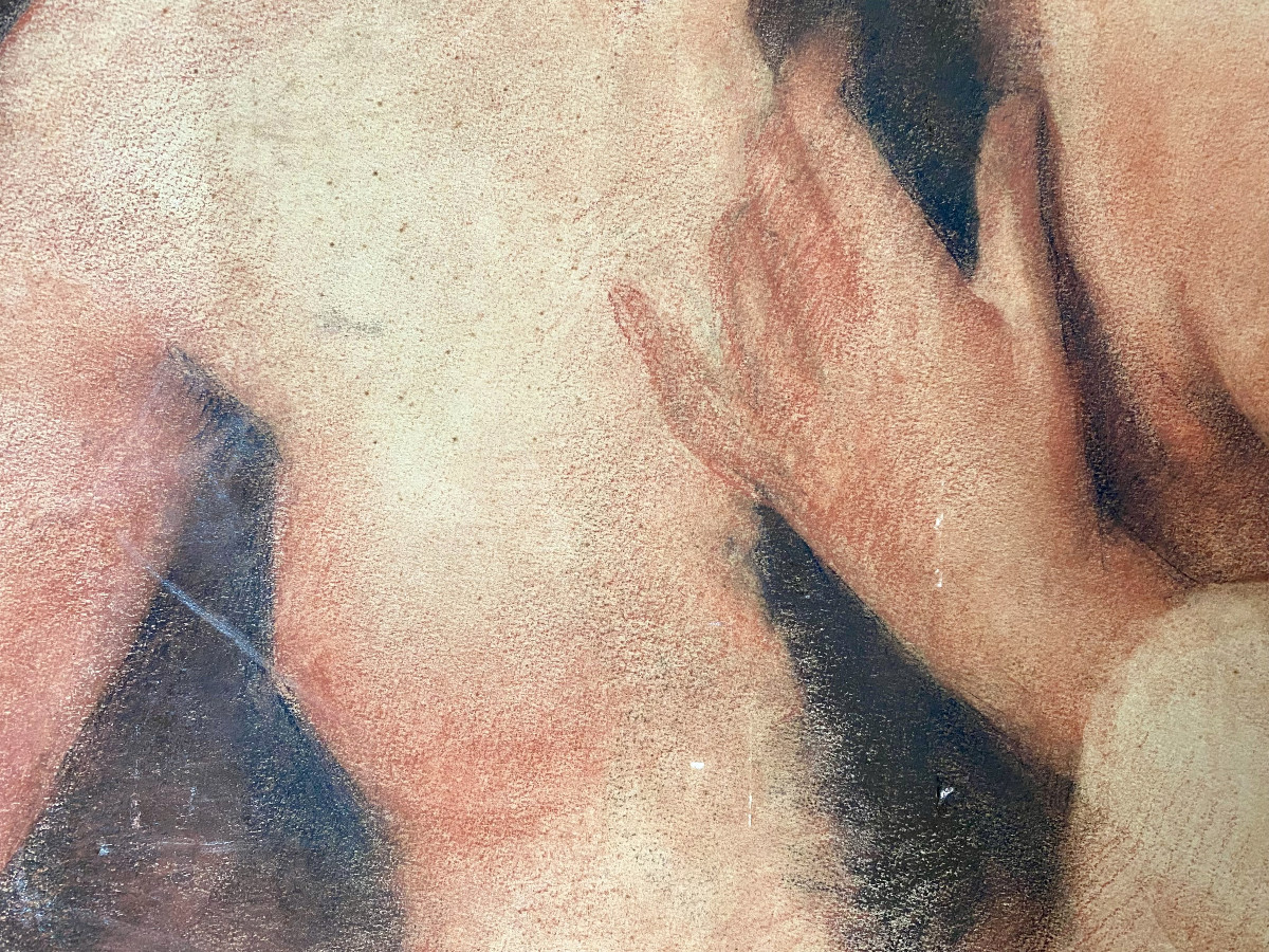 Romain Malfliet (saint-nicolas-waas, 1910-2006). "female Nude". Sanguine. Circa 1930-40-photo-4