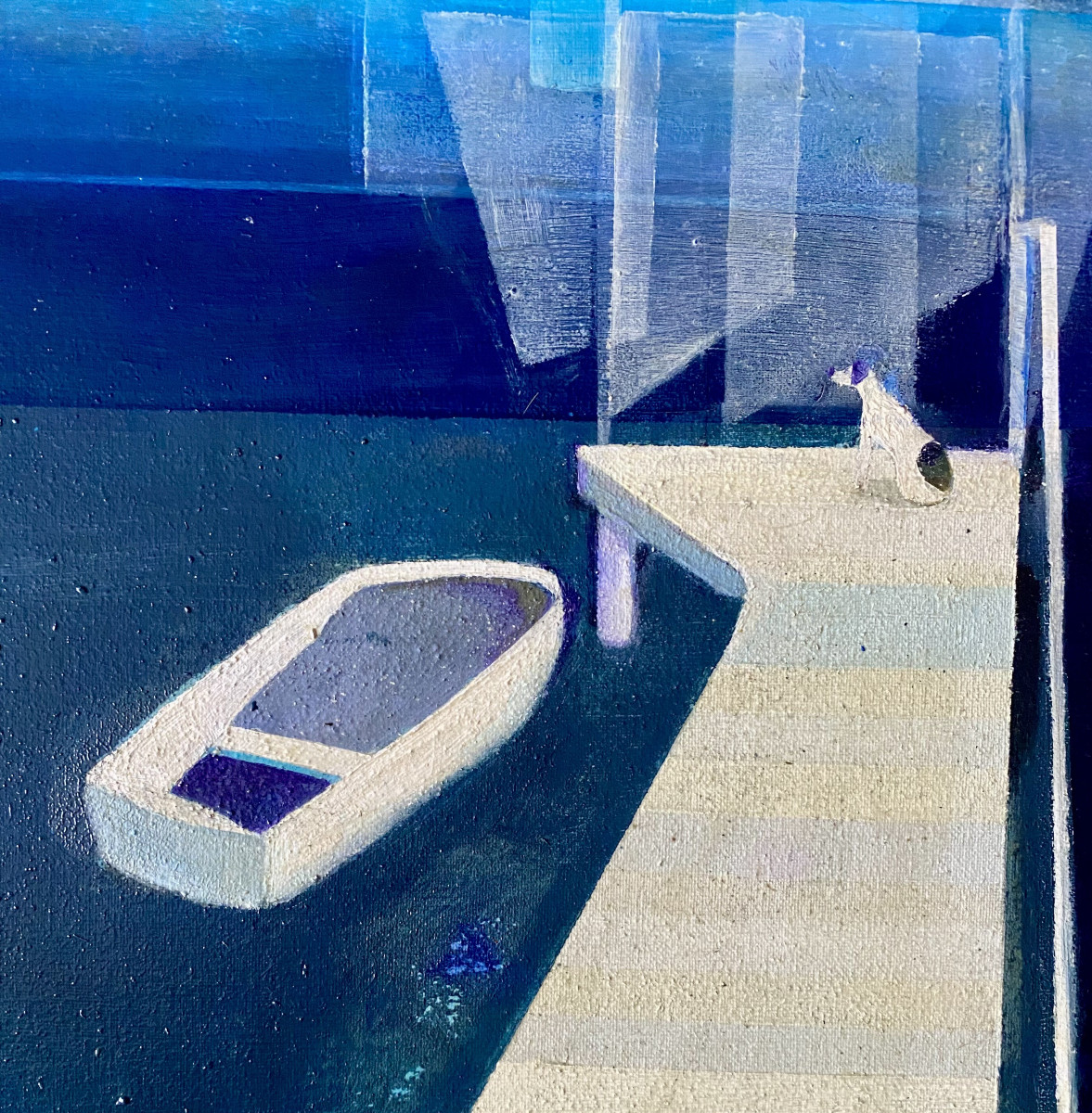 Madelaine Daens (20th Century). "ghost Ship". 1960s. Australian School.-photo-3