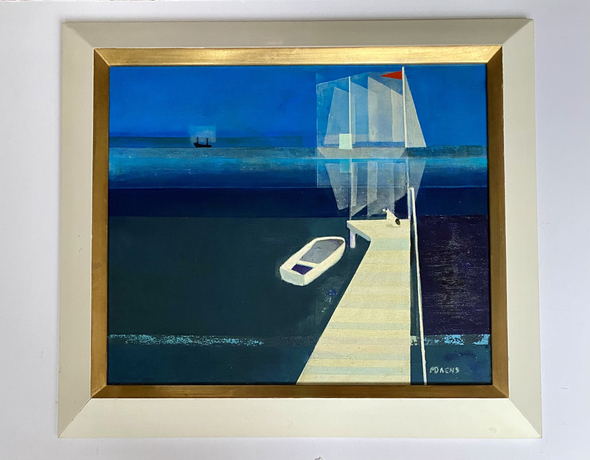 Madelaine Daens (20th Century). "ghost Ship". 1960s. Australian School.