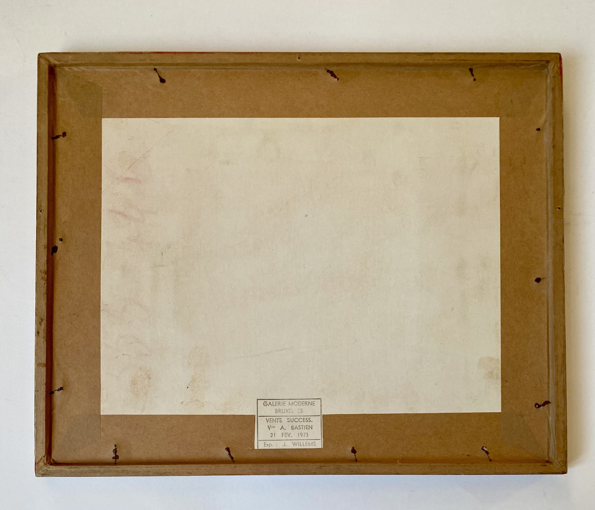 Alfred Théodore Joseph Bastien (brussels, 1873-1955). "snow". India Ink.-photo-2