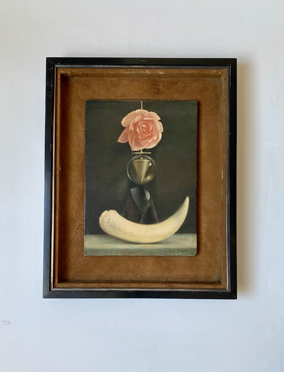 Jean-claude Janet (paris, 1918-2008) "allegory Of The Earth". Frame By Claude De Muzac.