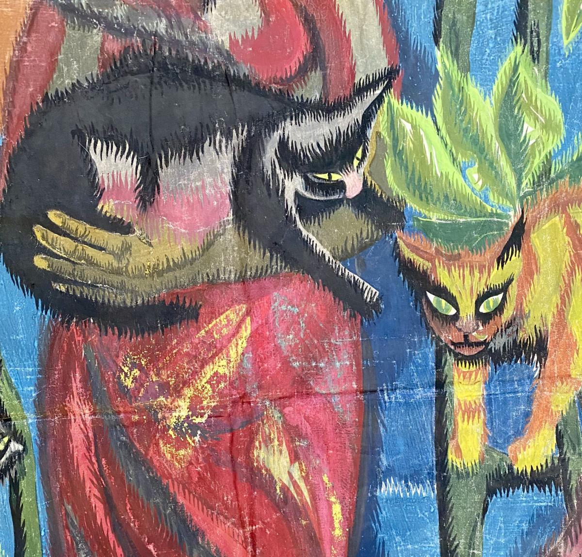 Josephine Pieterhons (mons, 1933-2023) "the Woman With Cats" Tapestry Project. 1950s-1960s.-photo-5