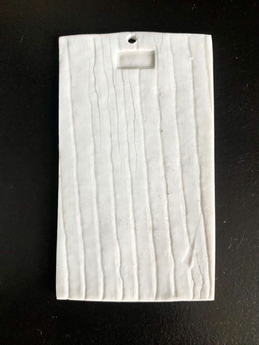 Patrick Piccarelle (1952). Porcelaine.  Deux pendantifs à porter en sautoir. 1988-photo-3