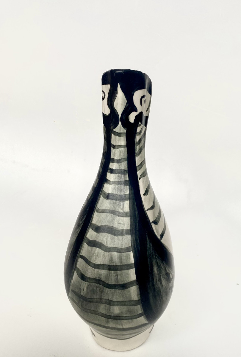 J. Budzinski (XXe). Céramique. Pichet zoomorphe. Années 50.-photo-3