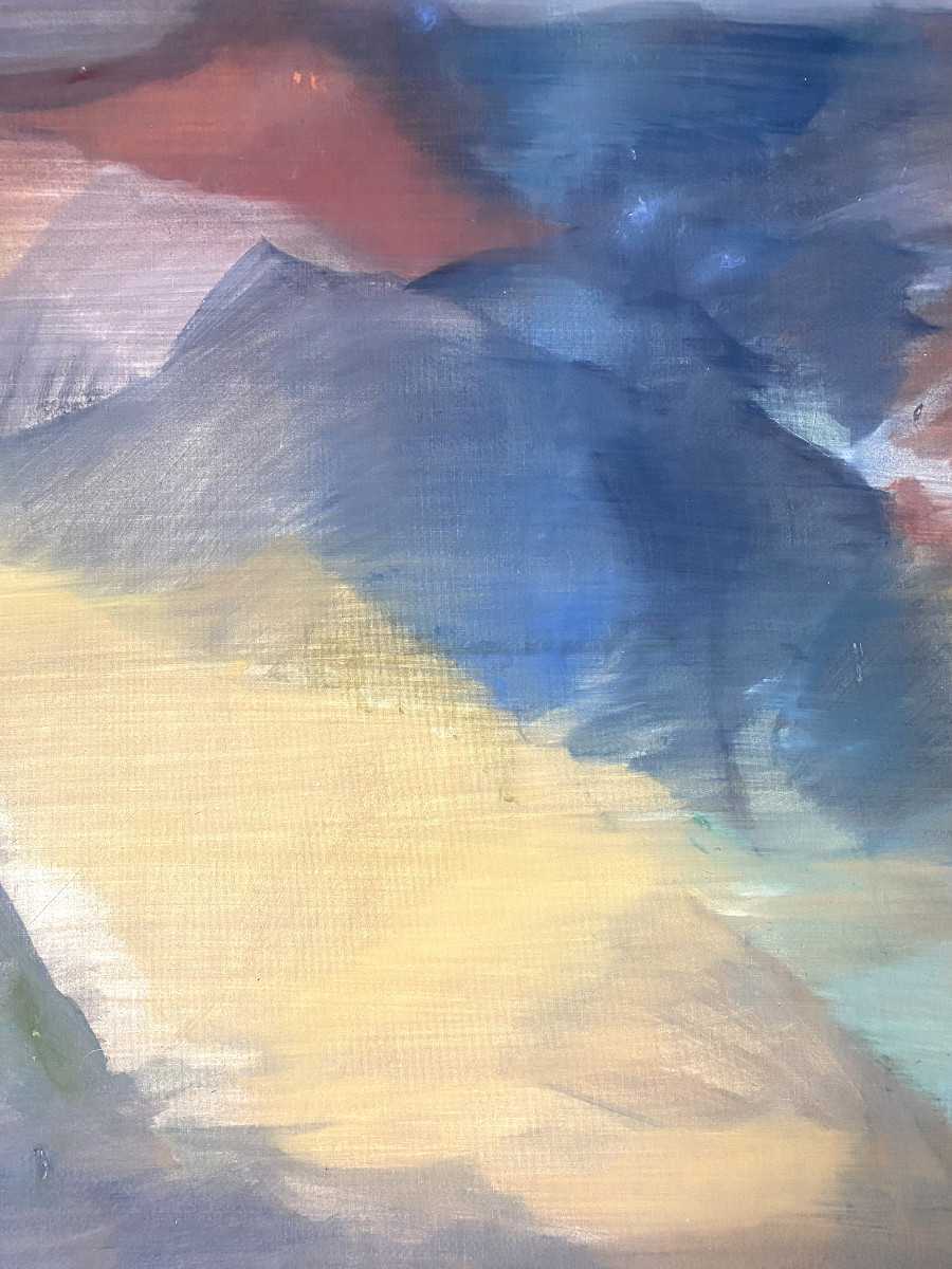 Govind Madhav Solegaonkar (1912-1986). "eruptions". Gouache. Indian School. 1930s-40s.-photo-3