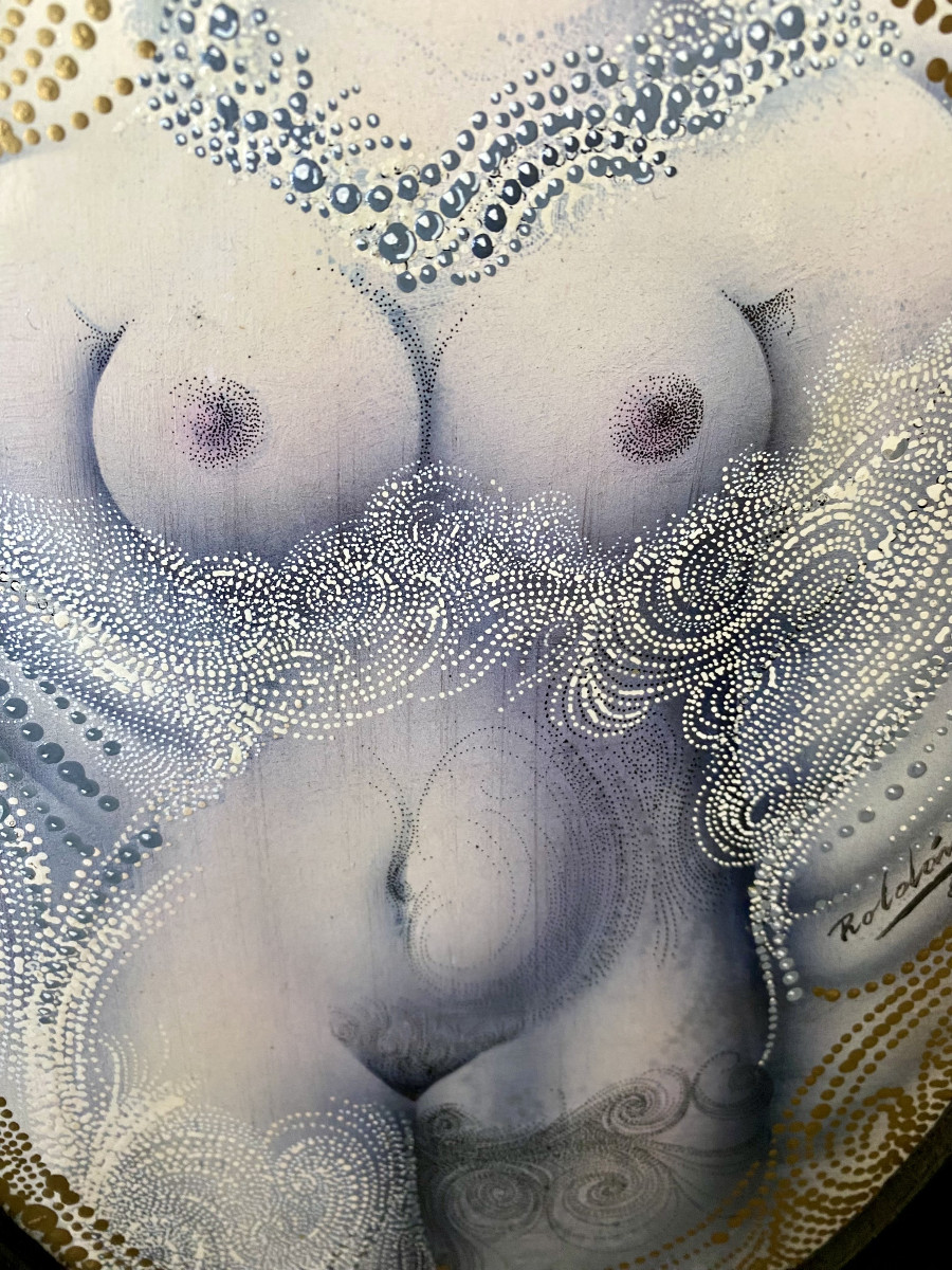 Modesto Roldan (Nerval/Espagne, 1926-2014). "Nu féminin". -photo-3