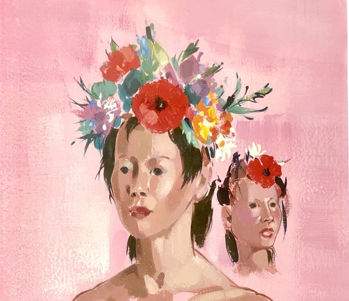 Jean Van Noten (1903 - 1982). "women With Flowers". 1940s-50s.-photo-3