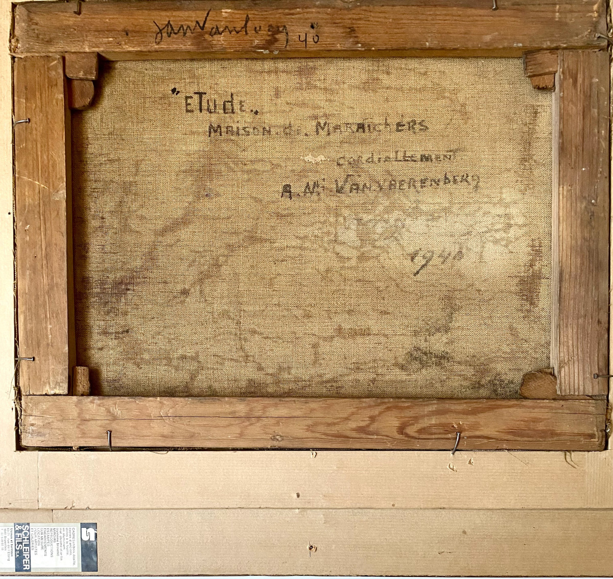 Jan Pierre Victor Van Looy (1882-1971). "market Gardeners' House, Study". 1940.-photo-1