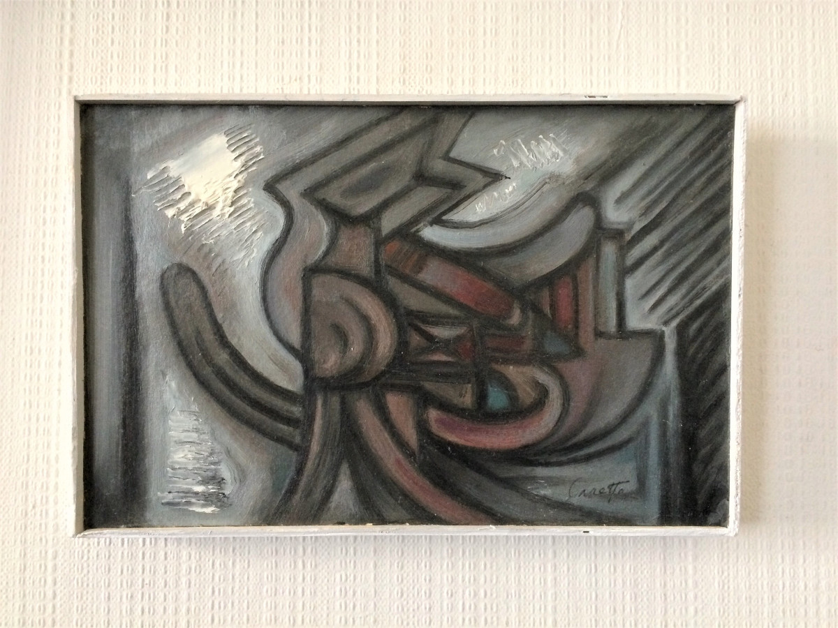 Fernand Carette (1921-2005). "L'amour est monté dans ma gondole". Années 60. Abstraction;