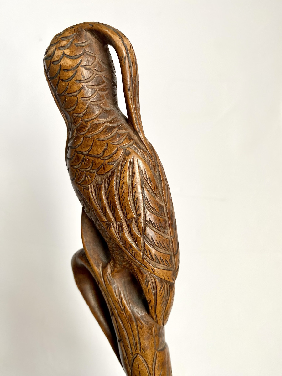 Ombrelle fin XIXe . "Sirène antique". Art populaire. -photo-3