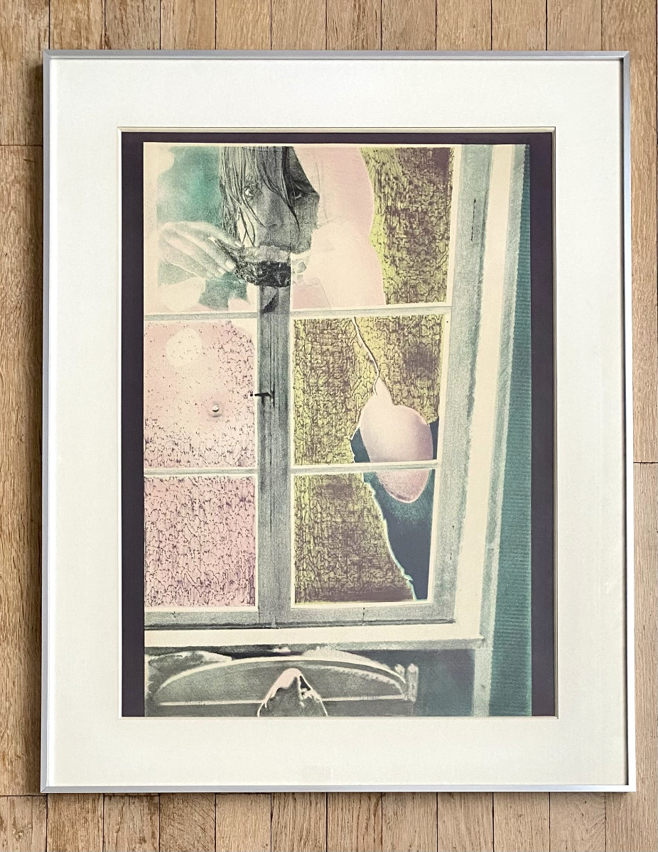 Pol Mara (Anvers, 1920-1998). Lithographie. "Femme nue à la fenêtre". 1974.Pop Art.-photo-2