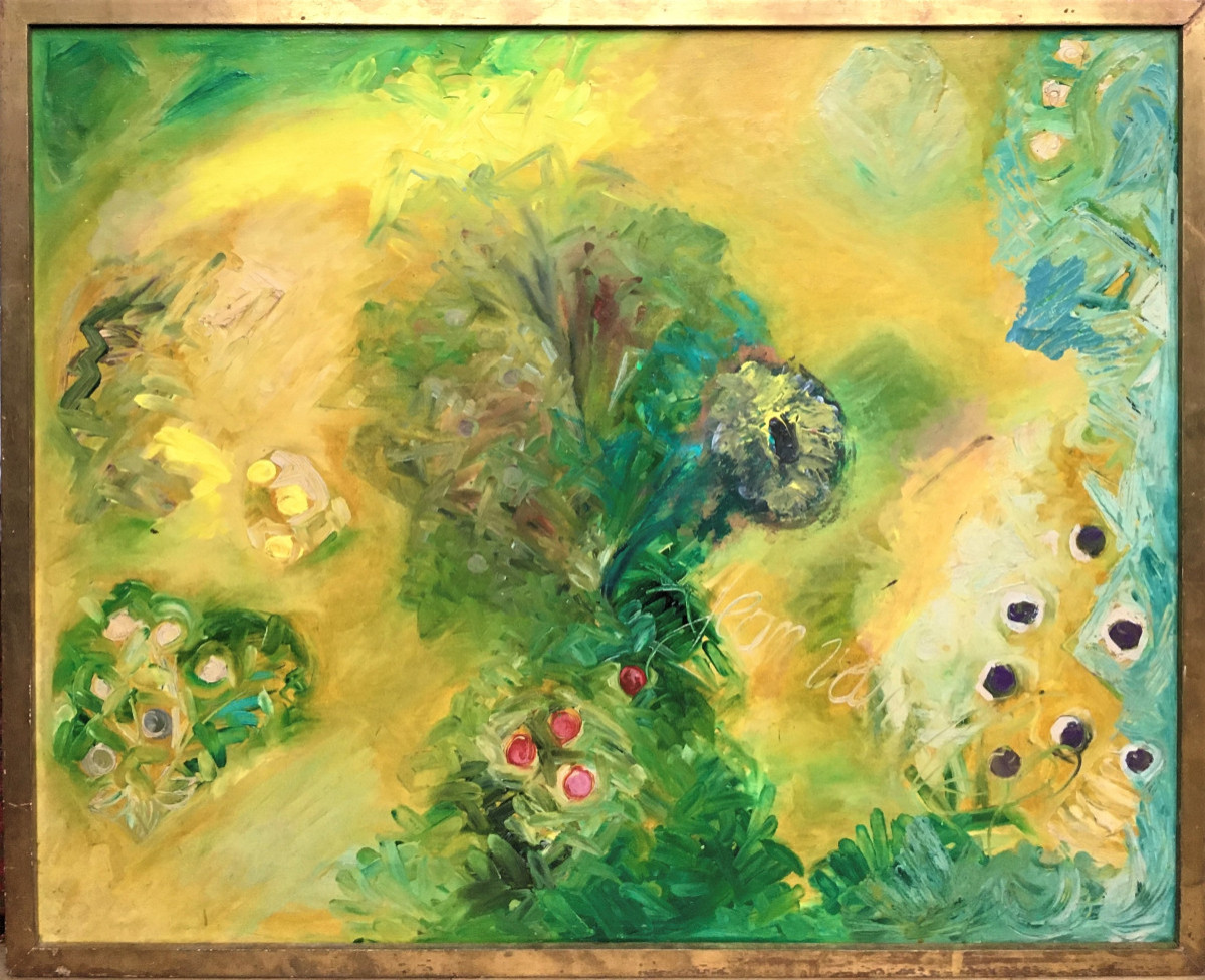 Jean Van Wel (1906-1990). "garden With Flowers". 50-60