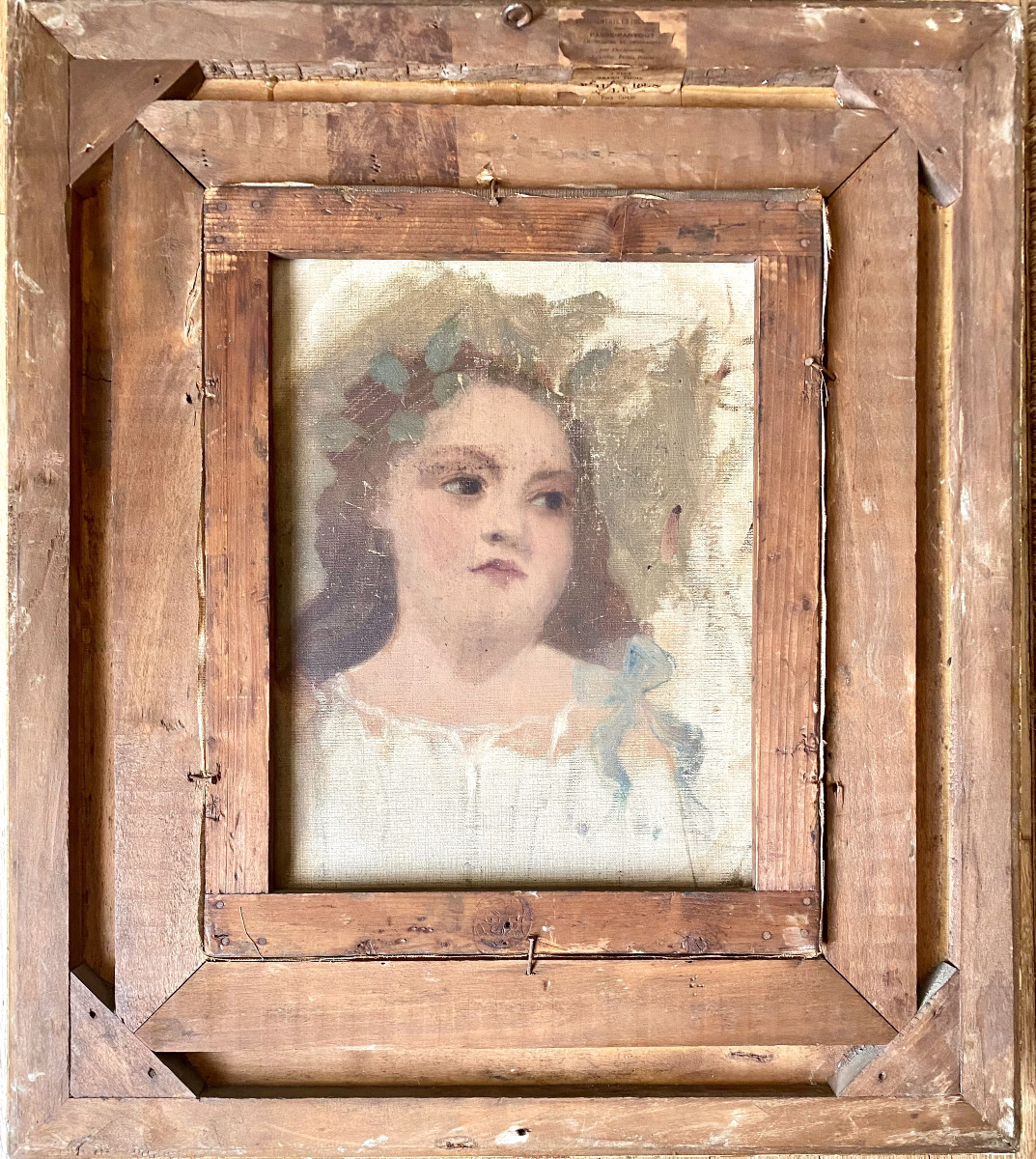"portrait Of A Young Girl In Shades Of Golden Brown". 1893. Oil On Canvas.-photo-3
