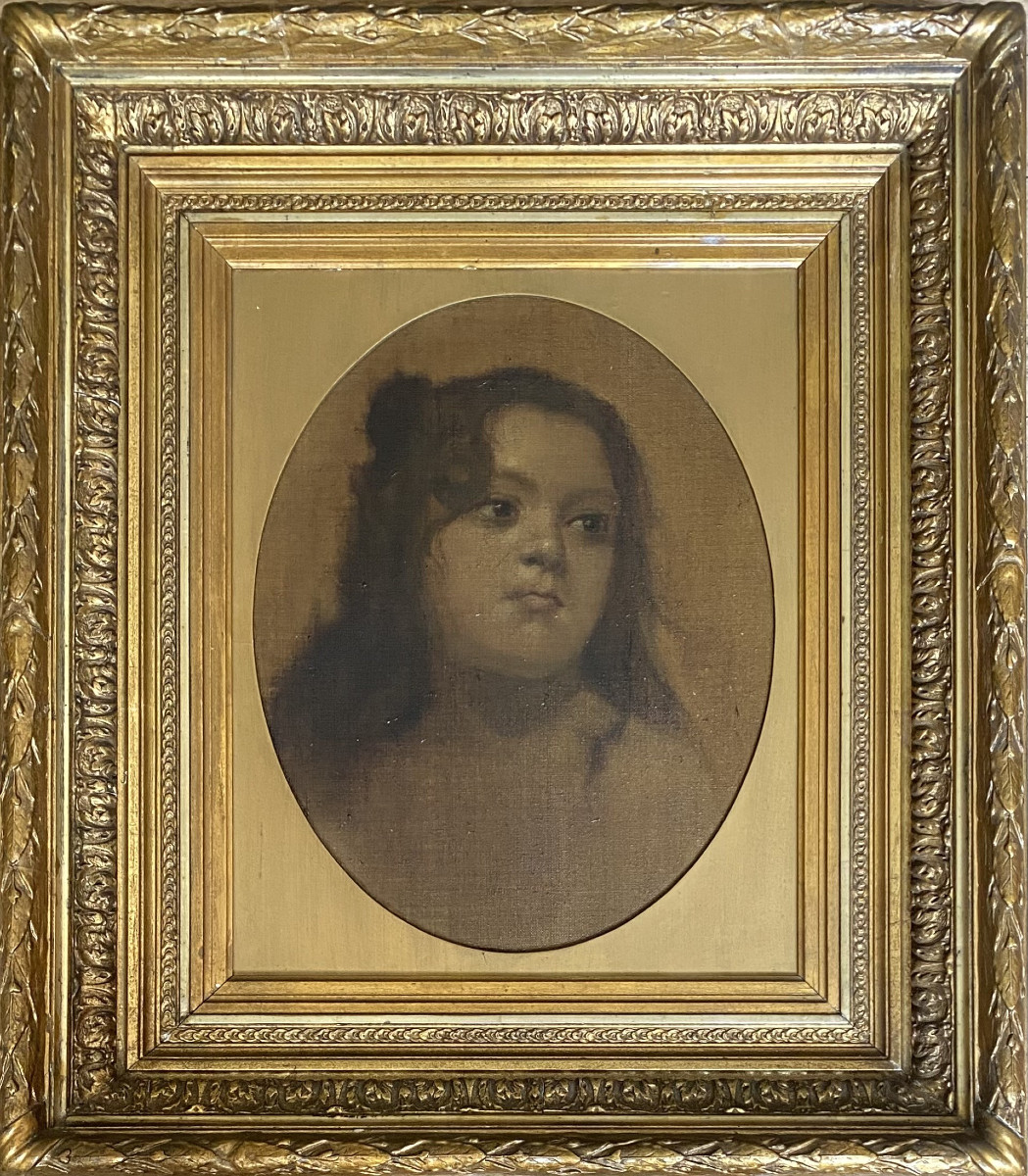 "portrait Of A Young Girl In Shades Of Golden Brown". 1893. Oil On Canvas.