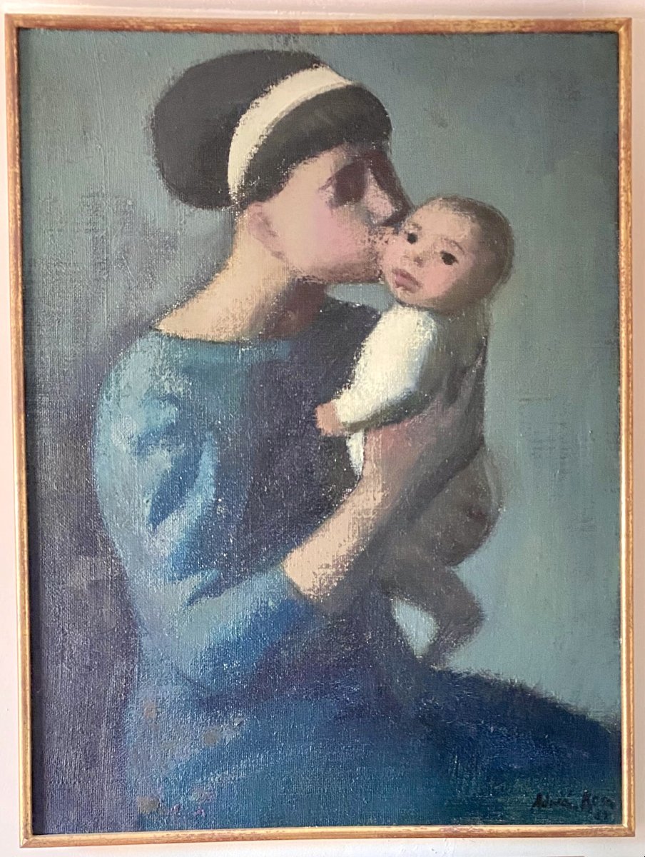 Adrian Rosa (granada , 1931). "maternal Love".1962-photo-3
