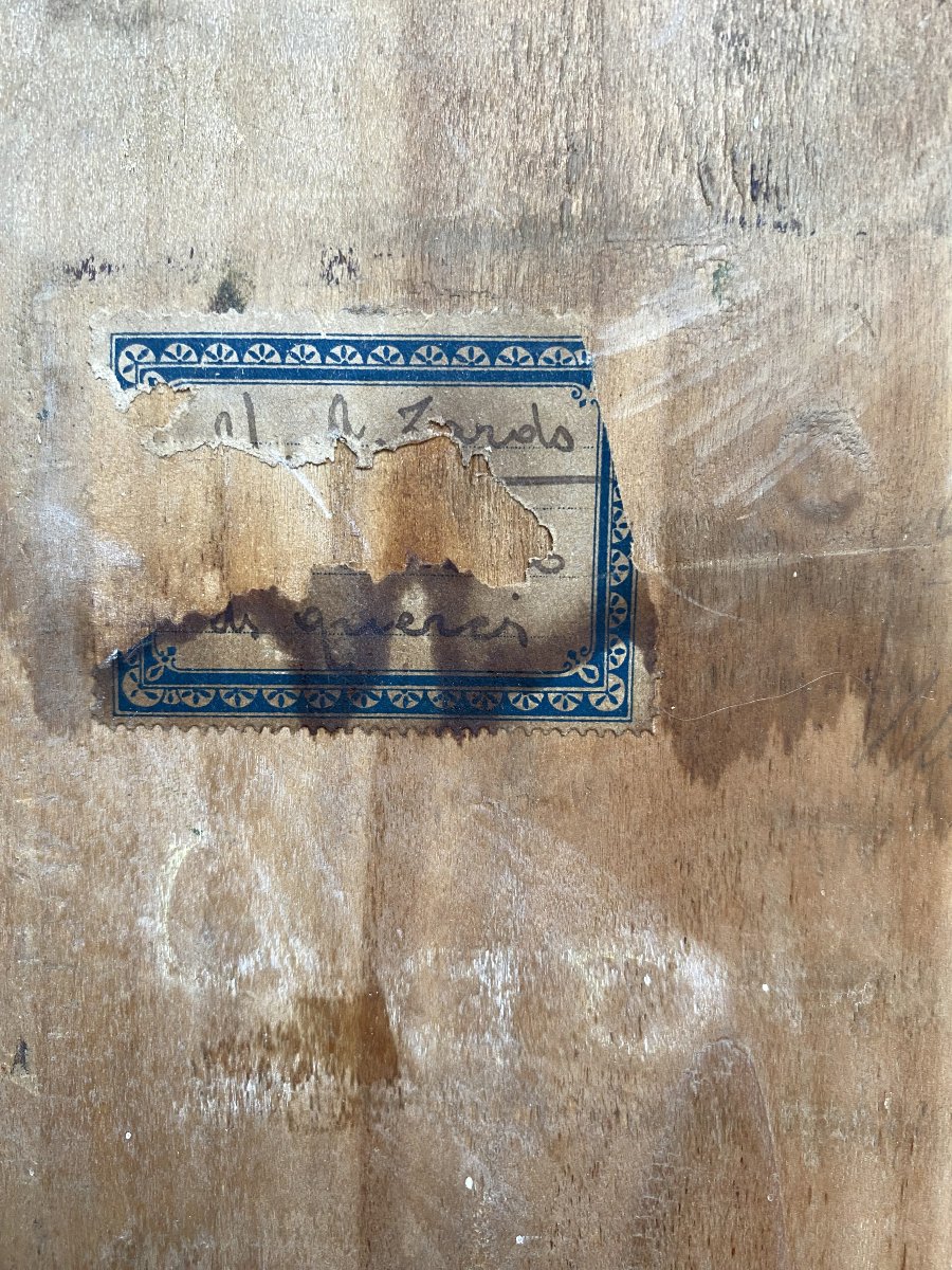 Alberto Zardo (Padoue 1876-Florence 1959). Paire de tableaux . "Pise en avril". Début XXe.-photo-5