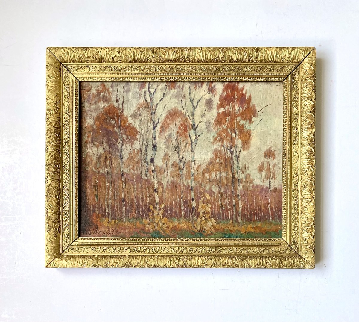 Alex Lallemand (ixelles, 1892–1963). “trees In Autumn.” Circa 1920.