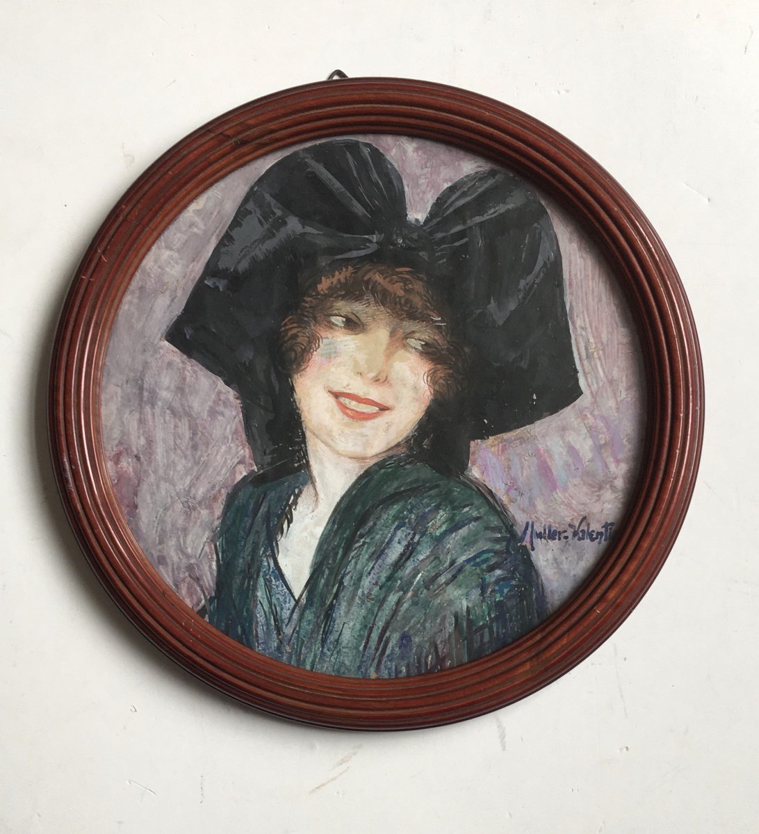 Gustave Müller Valentin (Strasbourg, 1894-1954). "Alsacienne". Années 20. -photo-2