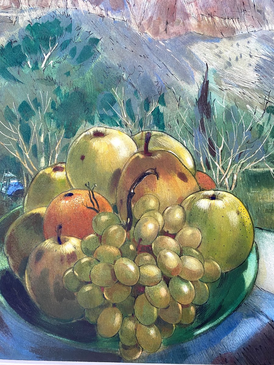 Jean Van Noten (1903 - 1982). "Mariage" Gouache. Années 50.-photo-1