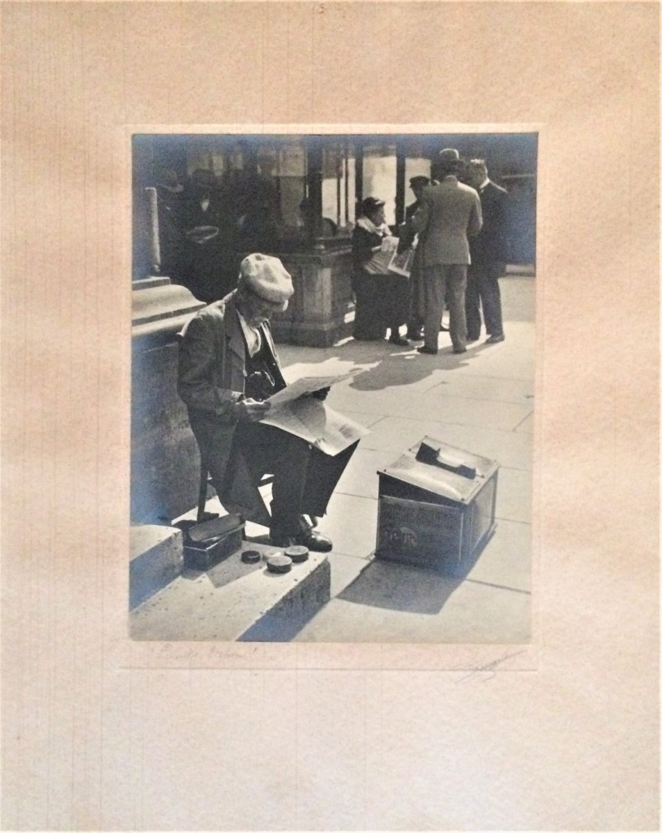 "street Scenes In Brussels," 1930s. Three Photographs. Silver Gelatin Prints -photo-2