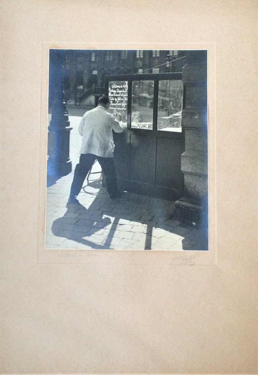"street Scenes In Brussels," 1930s. Three Photographs. Silver Gelatin Prints 