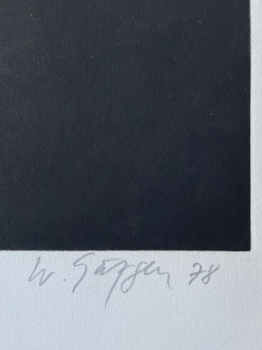 Wolfgang Gäfgen (1936, Hambourg - 2024). Gravure. Manière noire. 1978.-photo-2