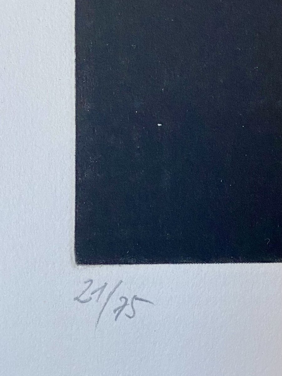 Wolfgang Gäfgen (1936, Hambourg - 2024). Gravure. Manière noire. 1978.-photo-3