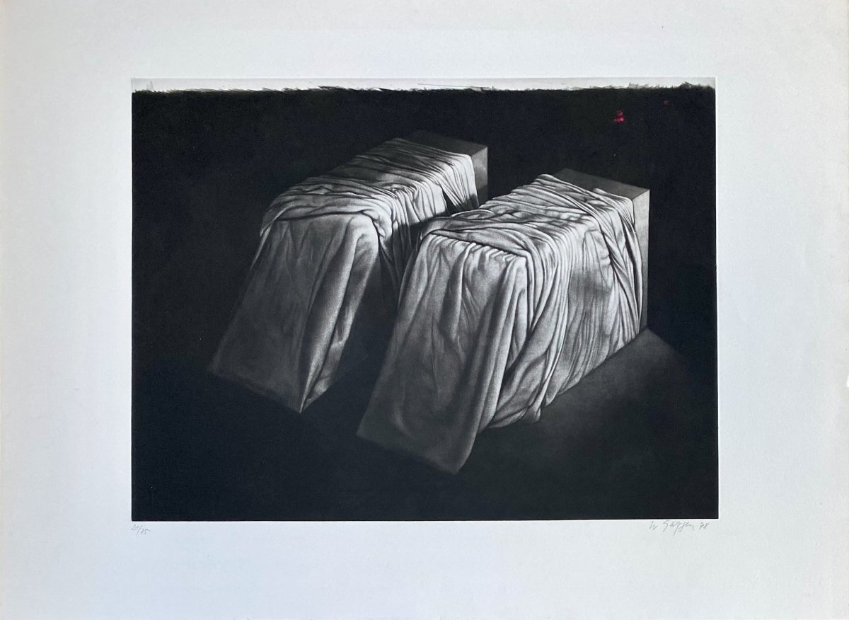Wolfgang Gäfgen (1936, Hambourg - 2024). Gravure. Manière noire. 1978.