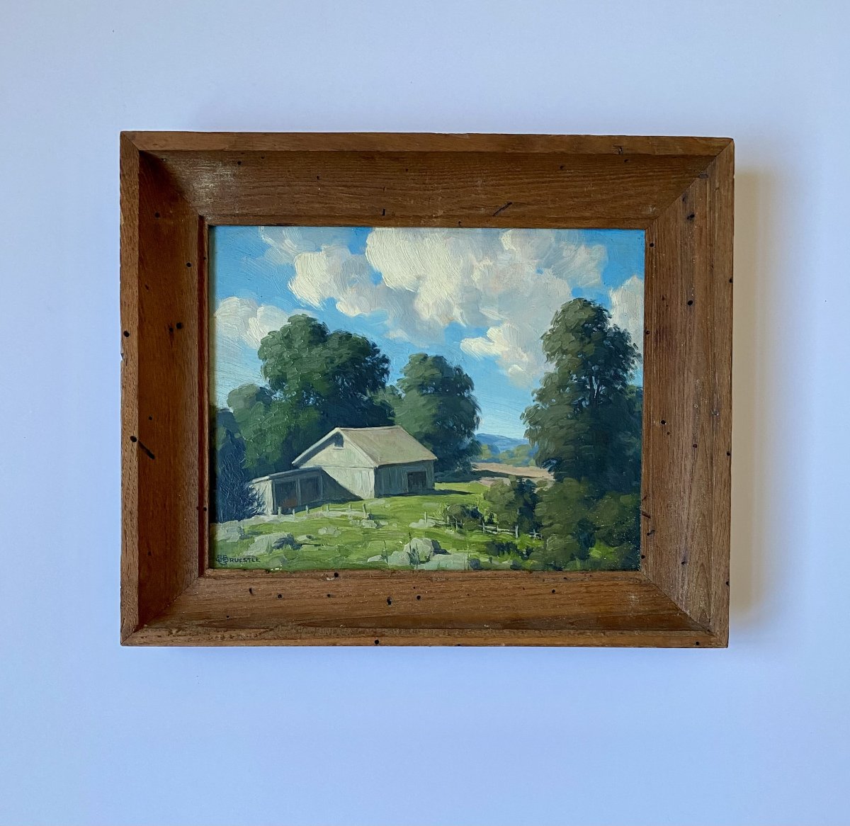 Betram George  Bruestle  (1906–1968) "landscape"  American School.