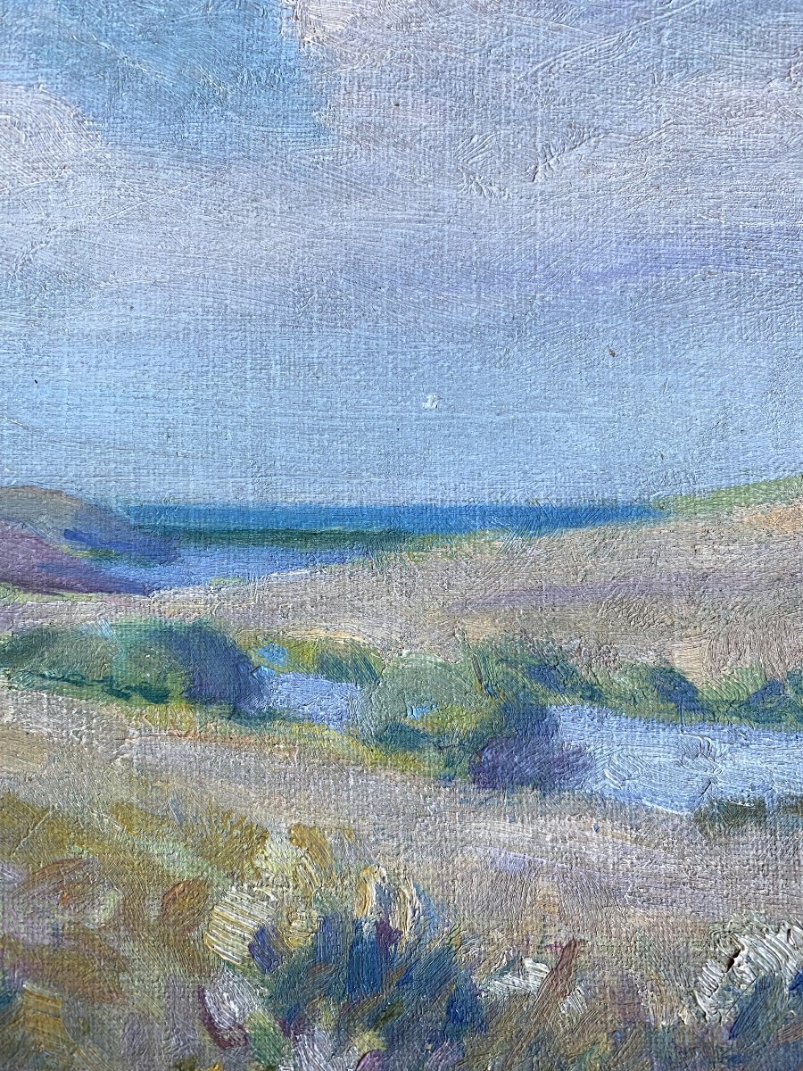 Robert Bruce Mcdougall (?–long Beach, 1931) "nantucket Beach." American School. -photo-4