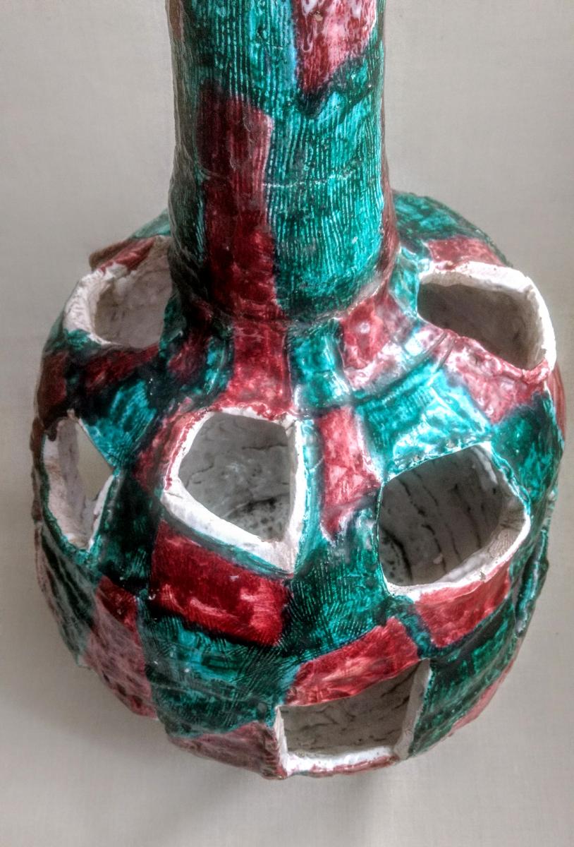 Monumental Vase. Ceramic. Luigi Marras. 1956.-photo-2