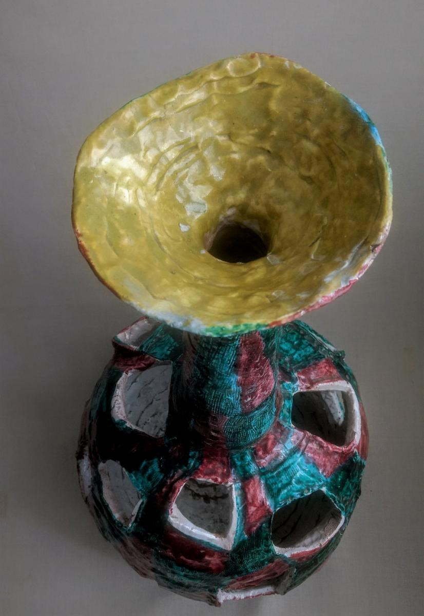 Monumental Vase. Ceramic. Luigi Marras. 1956.-photo-4