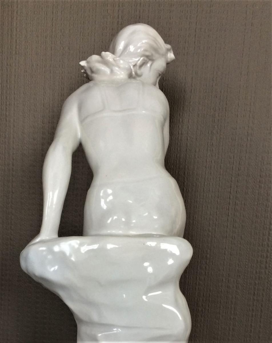 Italian Ceramic." Pin-up". G.tripi. Years 30-40.-photo-4